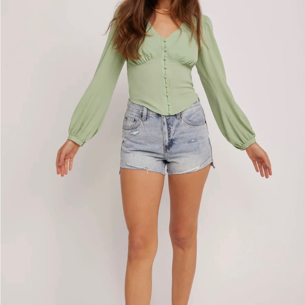 Backyard Roses Joanna Button Blouse - Picture 2 of 6